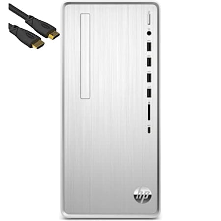 HP Pavilion Desktop PC, AMD Ryzen 5 5600G 6-Core up to 4.40 GHz, 12 GB RAM, 1TB SSD, Windows 11 Pro,Wi-Fi 5,Wired Keyboard and Mouse Combo, Pre-Built PC Tower