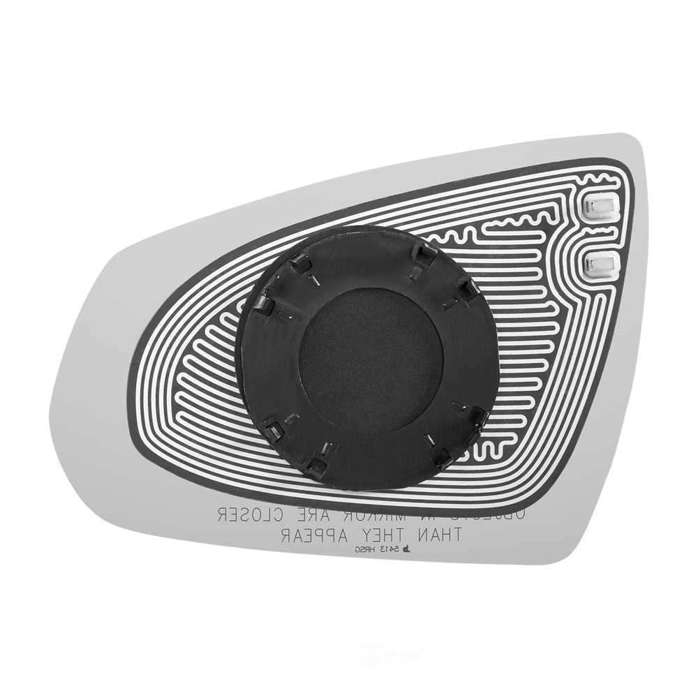 Burco Side View Mirror Replacement Glass with Motor Mount Plate - Clear Glass - 5413HRSG