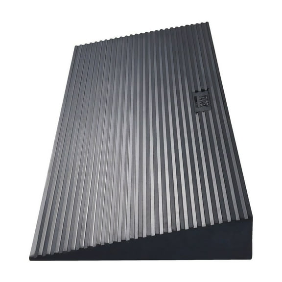 35.4" Wide Non-Slip Rubber Threshold Ramp for Wheelchair/Sweeping Robot, Heavy Duty Cuttable Ramp with Double-Sided Tape for Doorstep, Driveway, Bathroom, Tile Floor