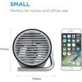 thumbnail image 2 of Ventas promocionales, pequeño ventilador USB ultra silencioso. Mini ventilador de mesa con aspas turbo dobles para escritorio, hogar, oficina y habitación (negro), 2 of 5