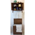 thumbnail image 6 of Eccostyle Solid Bamboo Spa or Bath 2 Door Wall Hanging Space Saver Cabinet - Caramel, 6 of 7