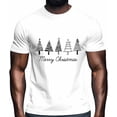 thumbnail image 2 of Mens T Shirts Merry Christmas Tree Abstract Lines Short Sleeve Casual Men's Tee Tops Graphic T-Shirts for Teen Boys/Men, 2 of 8