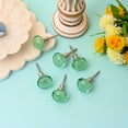 thumbnail image 2 of Set of Six Light Green Bubble Glass Cabinet Knobs by Perilla Home, 2 of 9