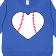 thumbnail image 3 of Inktastic Heart Shaped Baseball Toddler Sweatshirt, 3 of 4