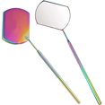 thumbnail image 1 of Lash Mirror for Eyelash Extensions, 60mm Extra Large Eyelash Mirror, Detachable Stainless Steel Makeup Mirror(Colorful), 1 of 7