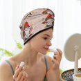 thumbnail image 6 of Xecao Christmas Gnome star Print Hair Towel, Hair Turbans for Wet Hair, Drying Hair Wrap for Curly Hair Women,Coral Velvet Dry Hair Cap,Dry Hair Hat, 6 of 6