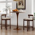 thumbnail image 2 of Gymax 24'' Counter Height Bar Stools Set of 2 w/Backrests & Footrests for Kitchen, 2 of 8