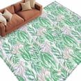 thumbnail image 2 of Ocean Plant Washable Living Room Rugs 5'x8', Watercolor Green Seagrass Coral Pigment Low Pile Throw Large Area Rug Non-Slip Sturdy Edge Binding Carpet for Living Room Kitchen Office, 2 of 9