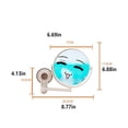 thumbnail image 2 of Wweixi Miroir à Ventouse Sans Perçage Miroir Cosmétique Double Face Angle Réglable Imperméable Accessoire de Salle de Bain, 2 of 6