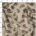 thumbnail image 3 of Soimoi Cotton Cambric Brown Fabric By the Yard - 42 Inch Wide - Paisley Pattern Fabric - Botanical and Elegant Designs for Various Uses Printed Fabric, 3 of 6
