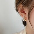 thumbnail image 4 of asddcavvf Double Layer Pearl Earrings Design Light Irregular Earrings, 4 of 5