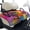 Tropical Palm Sunset, variant on Whosucclay Born to Golf Theme Foldable Golf Cart Seat Covers, 51.18 x 30.3 inches 4 Convenient Pockets Breathable Fabric with Keep Seats Cool