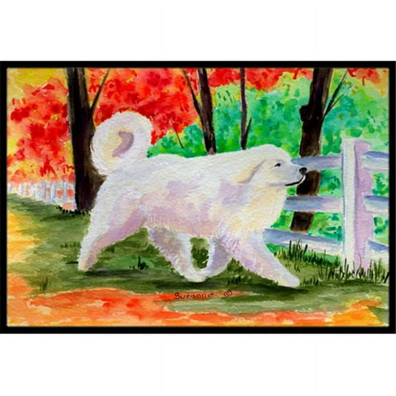 Carolines Treasures  18 x 27 in. Great Pyrenees Indoor Outdoor Doormat