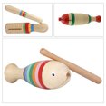 thumbnail image 2 of 2 Ensembles d'Instruments Guiro en Bois pour Enfants Débutants avec Bâtons, 2 of 6