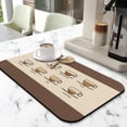 thumbnail image 2 of Coffee Bar Mat Accessories for Countertop Super Absorbent Anti-Slip Silicone Dish Drying Mats for Kitchen Counter Draining Pad Decor Gift Fit Coffee Maker Coffee Pot Espresso Machine 19.5x12in, 2 of 7