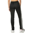 thumbnail image 2 of adidas Women's Primegreen Essentials Warm-Up Slim Tapered 3-Stripes Tracksuit Bottoms (Black, XS), 2 of 5