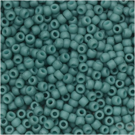 Turquoise Tube Beads - Toho Seed Beads, Round 11/0 Semi Glazed, 8 Gram Tube, Turquoise