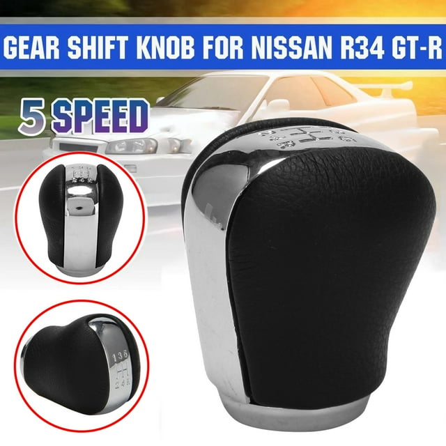 32865-AA420 for BNR34 R34 Skyline 1998/2002-2005/2008 5 Speed Manual Gear Shift Knob Chrome Shifter Handball