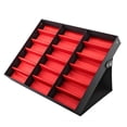 thumbnail image 1 of Soporte de exhibición para gafas, caja de almacenamiento para gafas de sol, organizador de joyas, 18 rejillas, 1 of 5