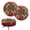 Bow and Floral Design, variant on HUIACONG Round Round Stool Seat Cover, Snowman Colorful Lanterns Candy Canes Polyester Anti Dirty Stretch Bar Stool Saddle Padded Seat Covers for office Home
