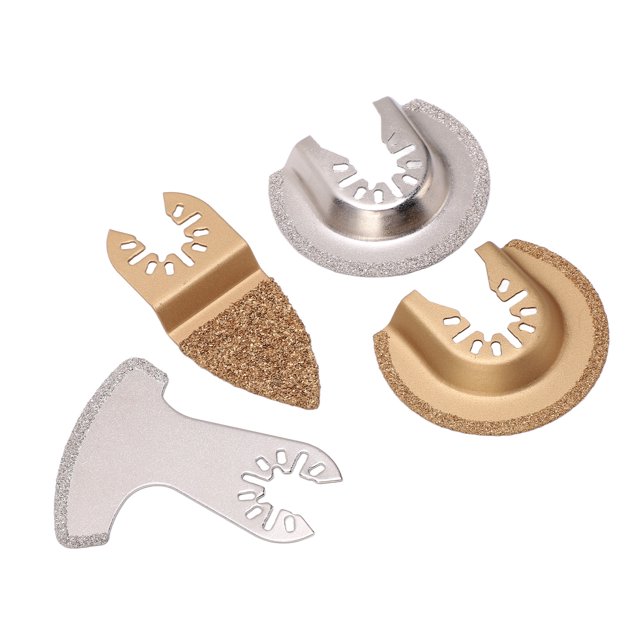 Oscillating Saw Blades Multi Tool Kit, and Carbide Semi Circle Finger Saw Blades for Cutting