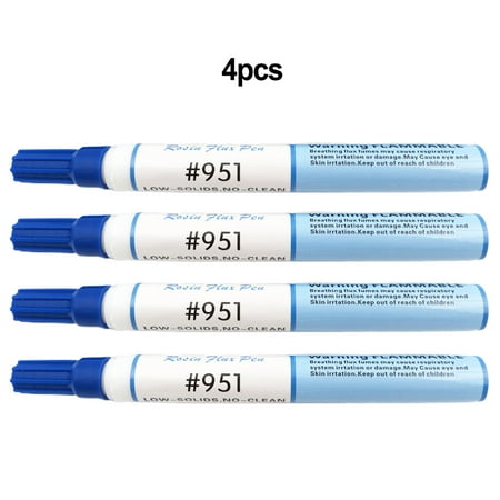 

BSTHOE 4Pcs 951 Soldering Flux Pen Low Solids No Clean 10ml for PCB & Solar Cells