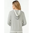 thumbnail image 3 of Sofia Intimates by Sofia Vergara Women's Luxe Knit Lounge Hoodie, 3 of 6