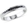 Everly Men's Diamond and Sterling Silver Wedding Ring