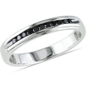 Everly Men's Diamond and Sterling Silver Wedding Ring