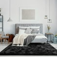 thumbnail image 3 of Arogan Soft Fluffy Area Rug Modern Shaggy Bedroom Rugs for Kids Room Nursery Rug Floor Carpets, 8'x 10',Black, 3 of 8