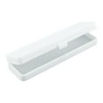 thumbnail image 3 of Pencil Case Storage Box Small Size Stationery Large Capacity with Snap-tight Lid Stackable Plastic Pencil Box Semi Transparent Frosted Pencil Case Teen Adults Storage Pencil Case, 3 of 4