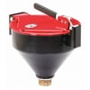 Pig Drum Funnel, 13 in H, Red, Steel DRM1125-RD-NPT