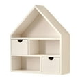 thumbnail image 2 of QSTDGVPW House Shaped Wooden Shadow Cubby Box Wooden Display Case for Crafts Keepsake White, 2 of 8