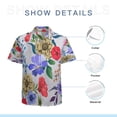 thumbnail image 7 of High Quality Hawaiian Shirts for Men Short Sleeve Aloha Beach Shirt Floral Summer Casual Button Down Shirts Blouses GUTWT9, 7 of 7
