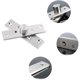 thumbnail image 3 of Juego de 2 bisagras de puerta pivotantes de 360 ​​grados de acero inoxidable con tornillos de fijación, 75 x 17 mm, 3 of 5