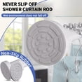 thumbnail image 2 of Shower Curtain Rod 36-84 Inches (3-7ft) Non Rust Adjustable White Shower Rod Spring Tension Non Slip No Drilling Stainless Steel Shower Rods for Bathroom Window, 2 of 17