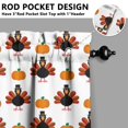 thumbnail image 5 of Rod Pocket Kitchen Curtain Set 3-Piece, 27.5x36 Inch Valance & Tier Drapes, Polyester Pongee Cafe Curtains for Living Room, Bathroom, Farmhouse Rustic Country Window Treatments., 5 of 6
