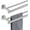 Brushed Steel, variant on Gold Double Towel Bar, 19 Inch 304 Stainless Steel Thicken 0.8mm Towel Rack Bathroom, Towel Holder Brushed Gold Wall Mount, Useable Length 16 Inch, TB100L16-BG