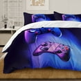 thumbnail image 2 of Blessliving Bedding Duvet Covers King Size,Gamer Print Purple Trippy Bed Set,3pcs Teen Comforter Cover with 2 Pillowcases,No Comforter, 2 of 8