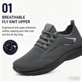 thumbnail image 3 of CHICVOMEY Comfortable Sneakers for Men Lightweight Mesh Running Shoes Stylish Cushioned Walking Shoes Suitable for Hiking Travel and Daily Wear, 3 of 8