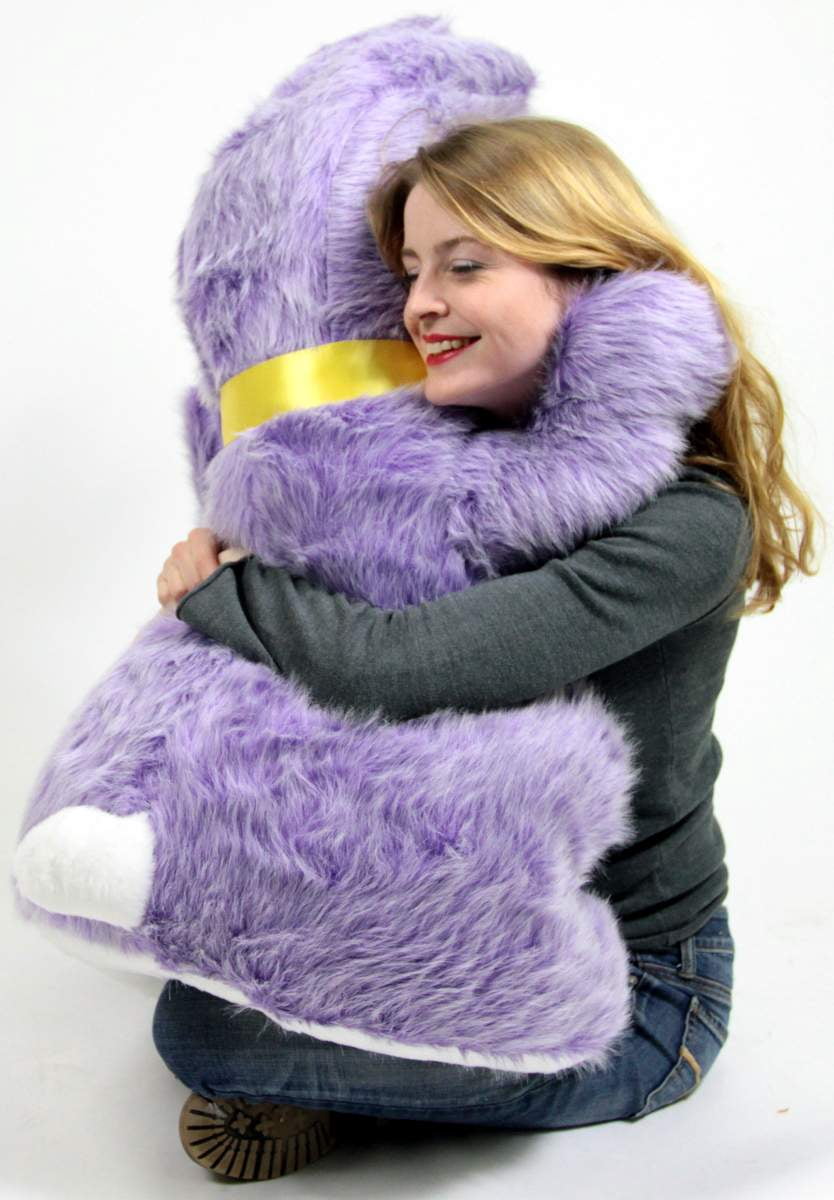 BigPlush Giant Stuffed Purple Rabbit, 42-Inch Soft Plush Toy