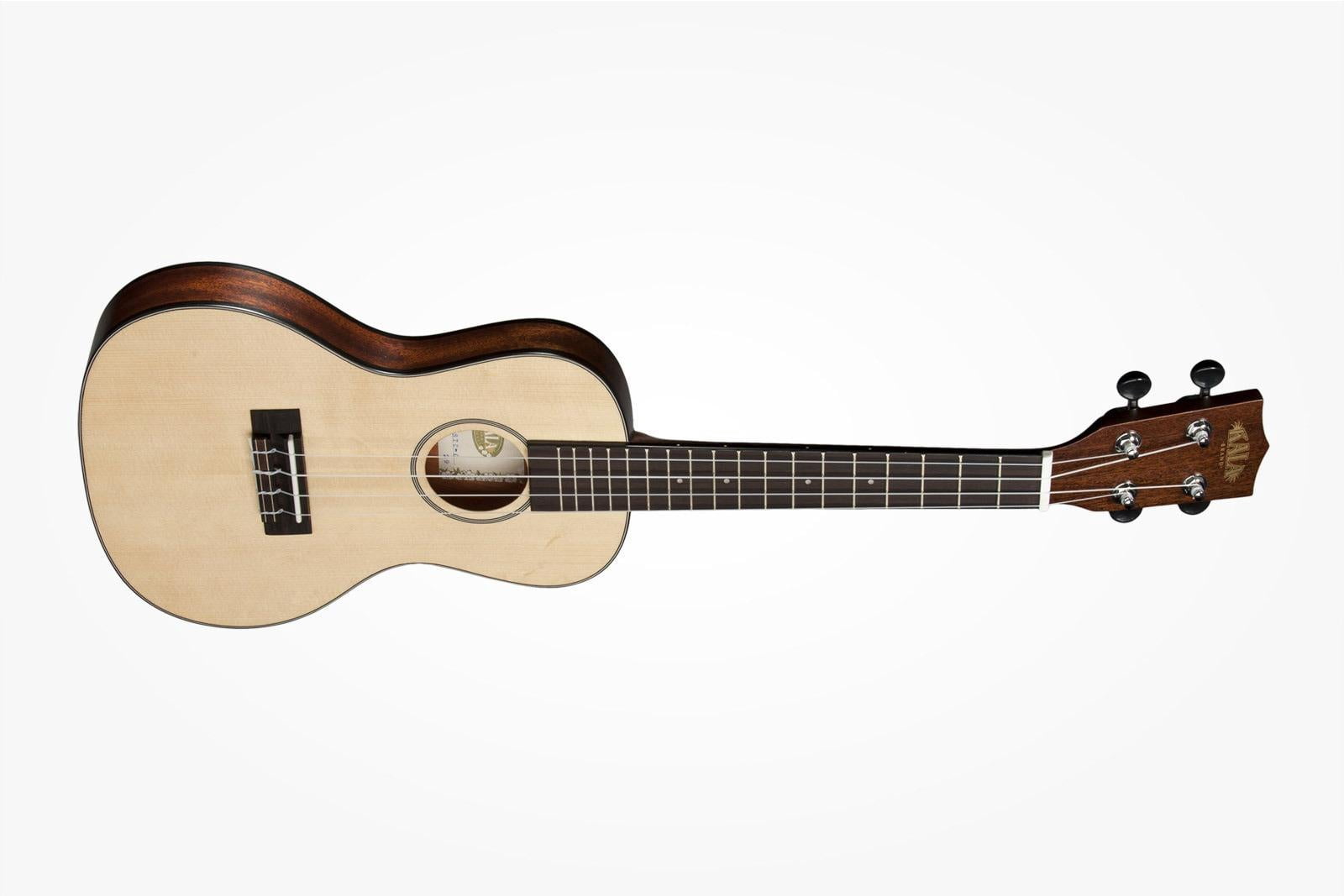 Kala Satin Solid Spruce Mahogany Travel Concert Ukulele with Gig Bag