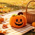 thumbnail image 5 of Zznnkj Halloween Plush Pumpkin Doll, Soft Stuffed Orange Pumpkin Toy, Cute Spooky Plushie Gift for Holiday Decor, 5 of 5