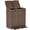 Brown, variant on 33 Gallon Weatherproof Resin Outdoor Trash Can Tiered Layered Lid & Detachable Drip Tray Heavy Duty Waste Bin for Patio Deck Backyard Kitchen Black