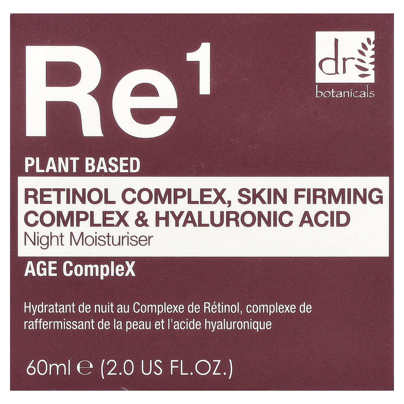 Dr Botanicals Retinol Night Moisturizer with Hyaluronic Acid & Firming Complex, Anti-Aging Face Cream for Fine Lines & Wrinkles, 60ml