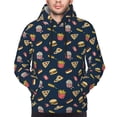 thumbnail image 4 of Hoodies for Men - Fastfood Long Sleeve Comfrt Men'S Fashion Hoodies & Sweatshirts, Sweatshirts for Men Hoodies Pullover Clothing Clothes with Pouch, 4 of 7