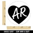 thumbnail image 2 of AR Arkansas State in Heart Self-Inking Rubber Stamp Ink Stamper - Blue Ink - Small 3/4 Inch, 2 of 7