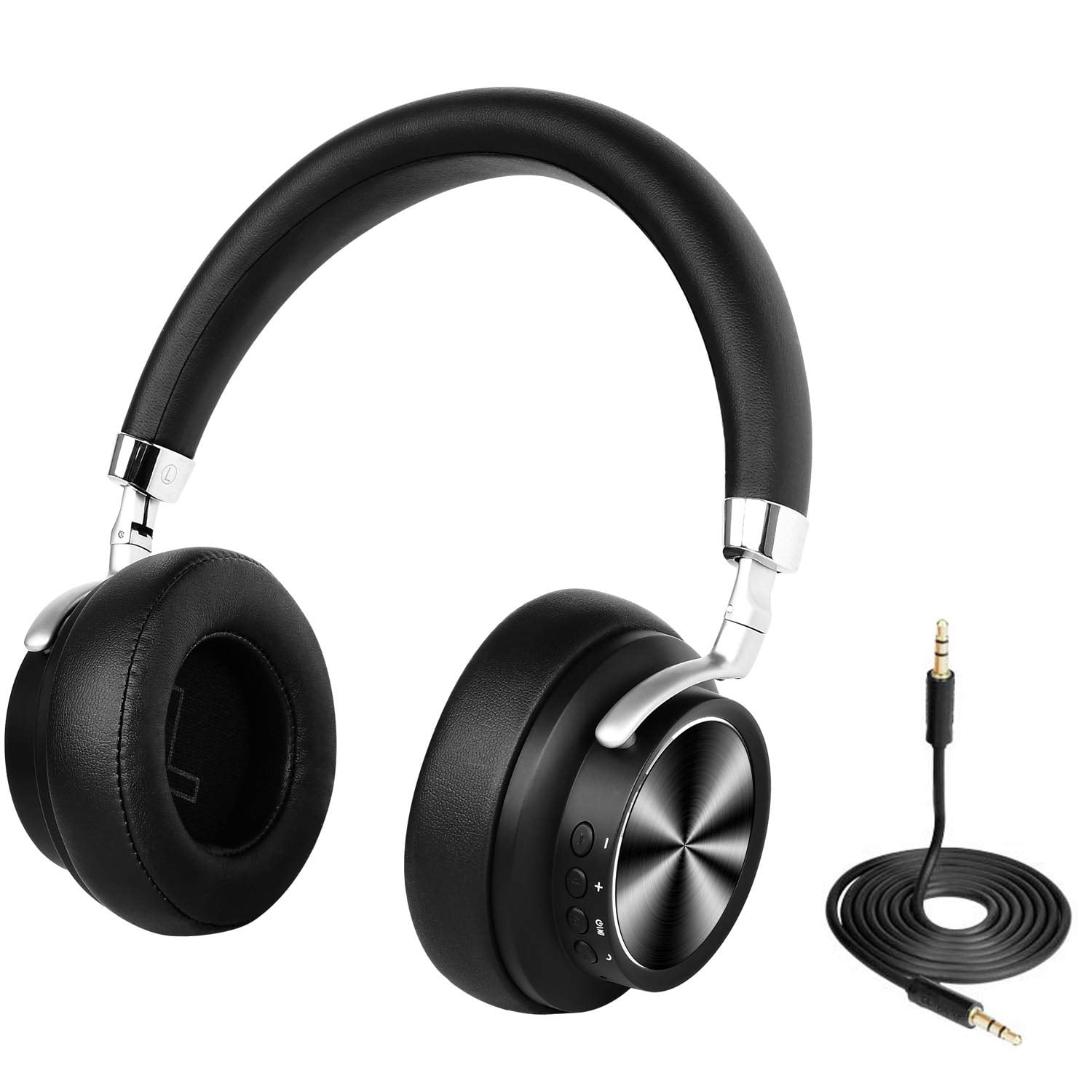 Wireless Bluetooth 4.1 Over Ear Headphones with Mic, Low Latency Fast