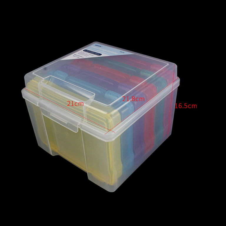 Photo Storage Box 5x7 Photo Case 6 Inner Photo Keeper Clear Plastic Photo  Boxes Storage Seed Organizer Craft Storage Container