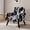 Cow Pattern, variant on TUAREX Mid-Century Modern Living Room Accent Chair, Comfy Upholstered Reading Armchair for Bedroom, Single Sofa Chair with Metal Legs, Beige